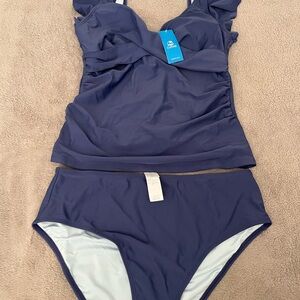 Cupshe Women's Swim Bikini in Dark Blue